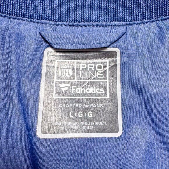 Dallas Cowboys Fanatics Windbreaker Jacket Mens Large Blue Gray Golf Outdoor Run - Picture 8 of 13